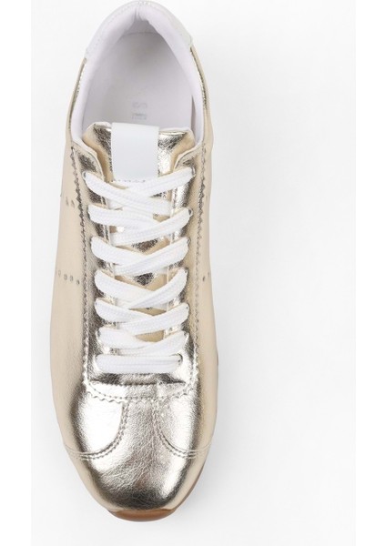 Kadın Taren Altın Parlak Sneaker fiyatları