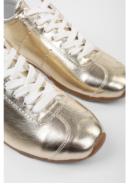 Kadın Taren Altın Parlak Sneaker modelleri