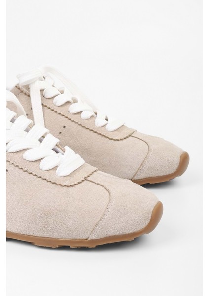 Kadın Taren Ten Süet Sneaker
