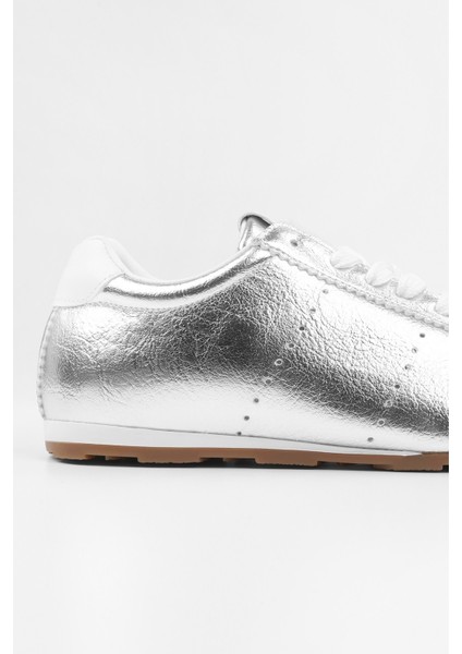 Kadın Taren Gümüş Parlak Sneaker fırsatları