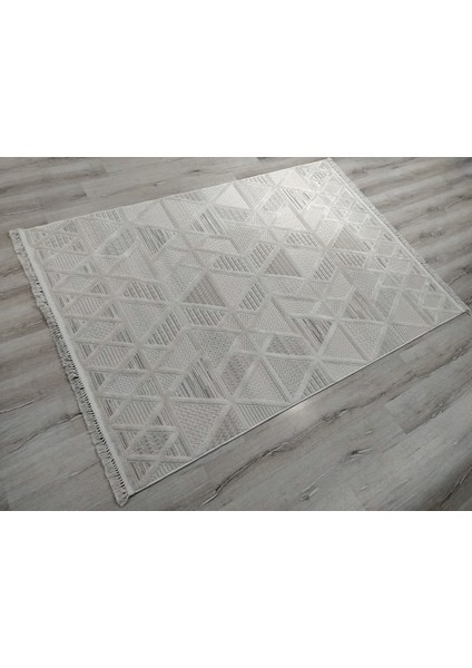 Aruna 33615D Krem Hav Toz Vermeyen Yumuşak Dokulu Modern Iskandinav Halı