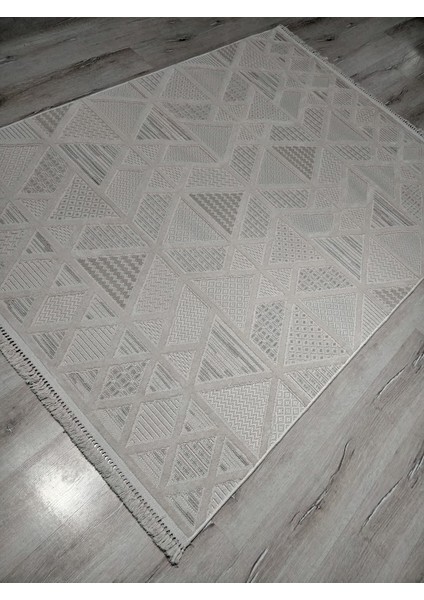 Aruna 33615D Krem Hav Toz Vermeyen Yumuşak Dokulu Modern Iskandinav Halı modelleri