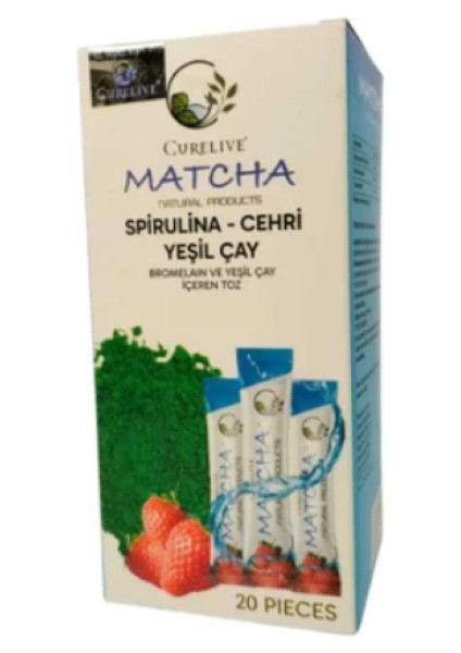 Matcha Çayı Çilek Aromalı Detox Burner Form Maça Çayı