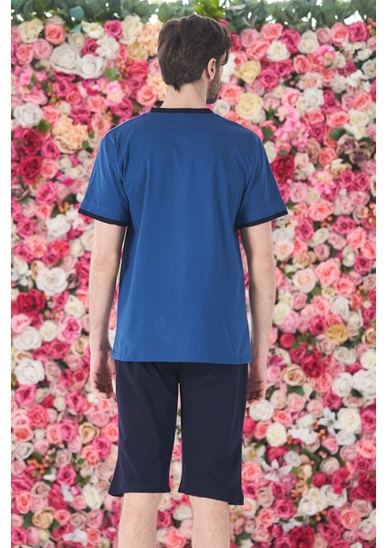 Erkek Şort Tshirt Pijama Takımı 25258 Lacivert fiyatları