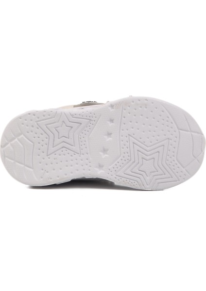 Beyaz Mavi Cırtlı Işıklı Hafif Çocuk Spor Ayakkabı Ruffon B indirimleri