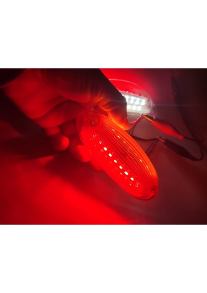 Gabari Balık Sırtı Dorse Lambası Sarı-Kırmızı 12-24 Volt 1 Adet