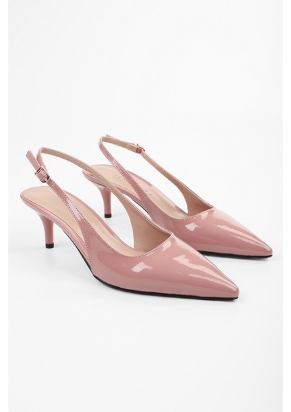 Kadın Estelle Pudra Rugan Stiletto