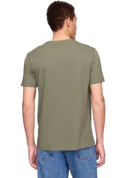V-Everyday Soft Basıc Logo Yeşil Erkek T-Shirt 856659018 modelleri
