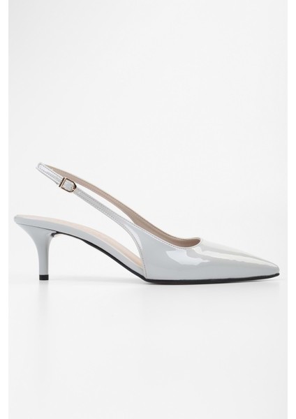 Kadın Estelle Buz Gri Rugan Stiletto modelleri