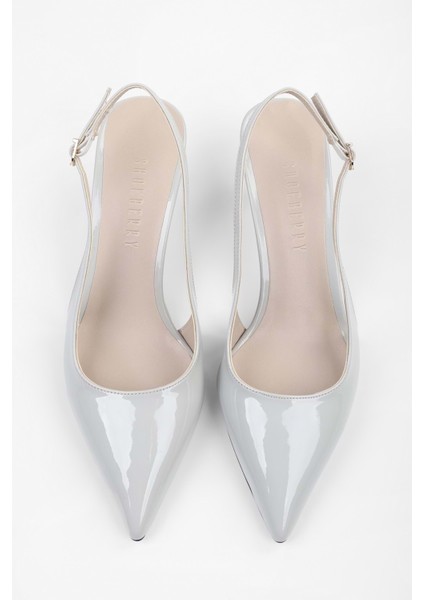 Kadın Estelle Buz Gri Rugan Stiletto fırsatları