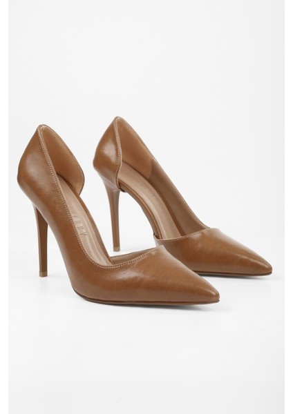 Kadın Massy Karamel Parlak Stiletto