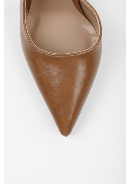 Kadın Massy Karamel Parlak Stiletto fırsatları