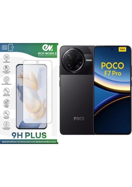 Poco F7 Pro Ekran Koruyucu Mat Parmak Izi Bırakmayan Uyumlu 9h Esnek Nano Kırılmayan