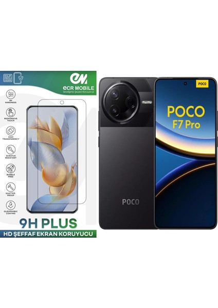 Poco F7 Pro Ekran Koruyucu Esnek Nano Cam Tam Uyumlu Şeffaf