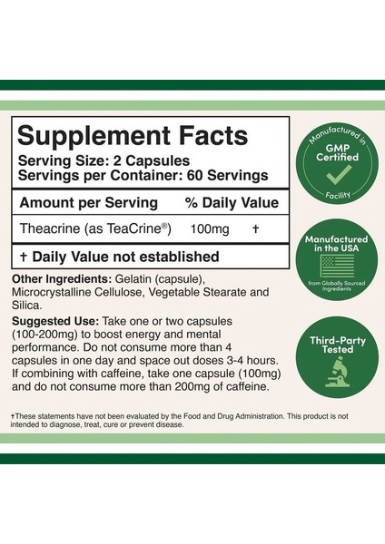 Theacrıne 100 Mg 60 Kapsül fiyatları