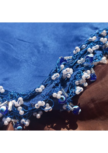 Nazar Oyalı El Yapımı Eşarp Tülbent Yazma Çeyizlik/hediyelik