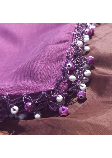 Nazar Oyalı El Yapımı Eşarp Tülbent Yazma Çeyizlik/hediyelik