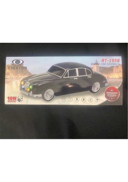 EVERTON RT-1958 Kırmızı Arabalı Bluetooth Fm-Usb-Tf-Aux Şarjlı Nostaljik Radyo fiyatları