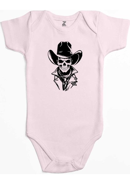 Mr. Kovboy Pembe Renk Bebek Body Zıbın