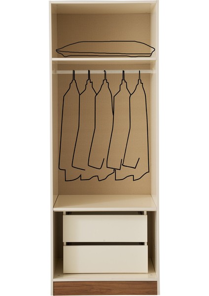 Antik Mdf 3 Kapılı Dolap