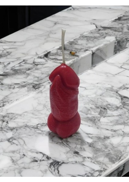 Aresmumatölyesi Mini Boy Esprili Pens Şeklinde Dekoratif Mum