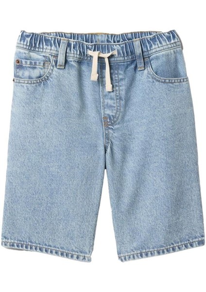 Pull-On Loose Denim Şort - 723848
