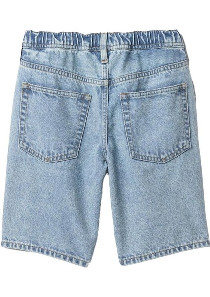 Pull-On Loose Denim Şort - 723848