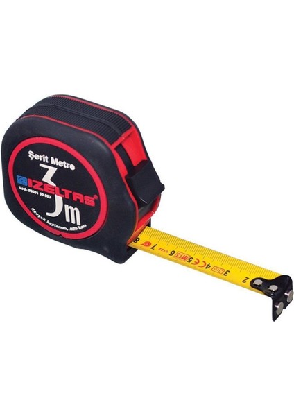 Izeltaş 0588150003 3mt Plastik Stoplu Şerit Metre