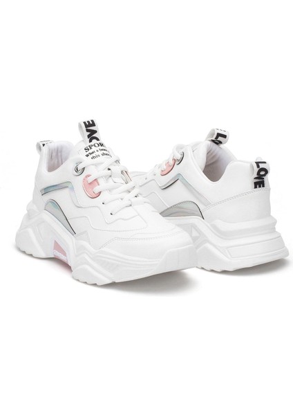 Kadın Beyaz Pudra Sneaker PMD239K2110 fırsatları
