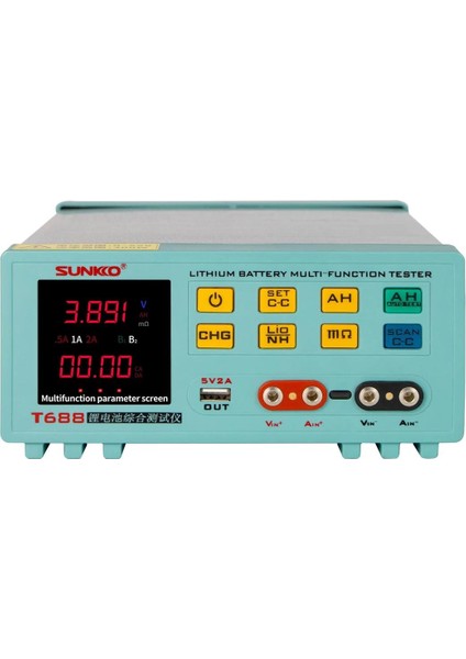 Sunkko T-688 84V Lityum Pil Test Cihazı Lityum Pil Ölçüm Aleti 18650 Pil