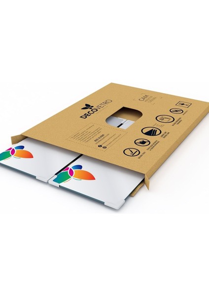 Cam Kahve Sofra Sunum Tablası 2'li Set Siyah Ahşap Desenli fırsatları