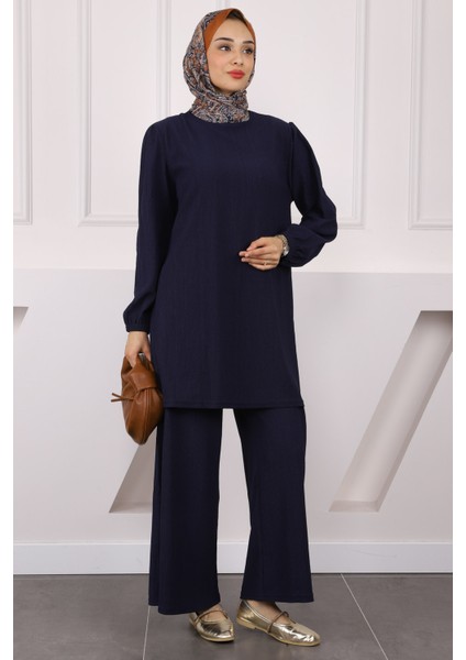 Lacivert Bürümcük Tunik Pantolonlu Takım fiyatları