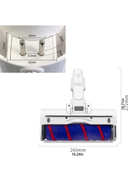 Çok Işlevli Elektrikli Süpürge Başlığı Dream V8 V9 V10 V11 Uyumlu Islak Kuru Turbo Başlık -Ledli