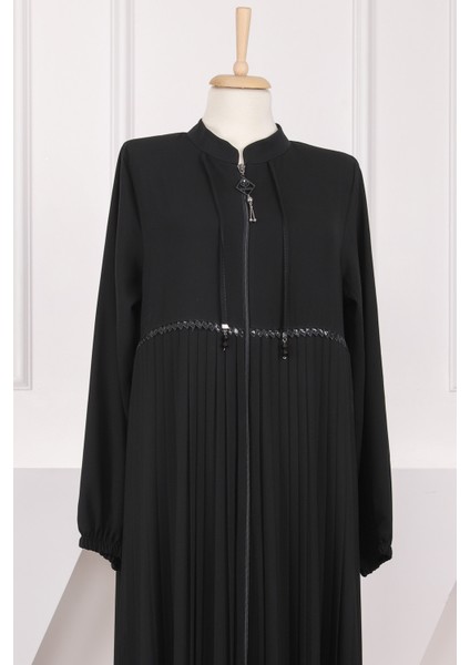 Siyah Kol Lastikli Piliseli Ferace fiyatları