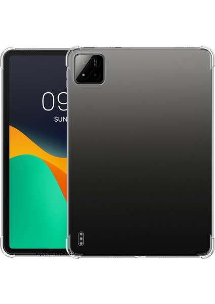 Xiaomi Pad 7 / 7 Pro 11.2 Inç Kılıf Arkası Şeffaf Köşe Korumalı Darbeye Dayanıklı Tablet Kılıfı Kapak