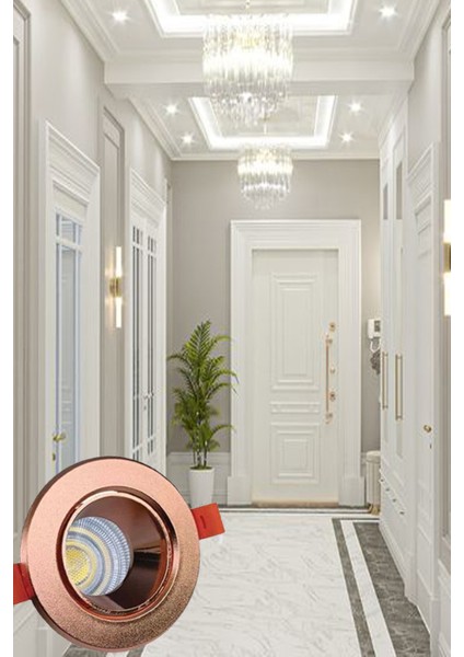 7W Sıva Altı Oynar Başlık GU10 Kare Siyah Kasa Beyaz Işık LED Spot Lamba-10 Adet