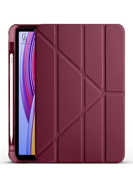 Xiaomi Poco Pad 12.1 Inç Uyumlu Tri Fold Kalemlikli Tablet Kılıfı Ekran Koruyucu Kalem Seti