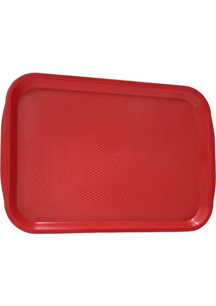 Abs Plastik Kırmızı Renk Servis Tepsisi 29*20CM fırsatları