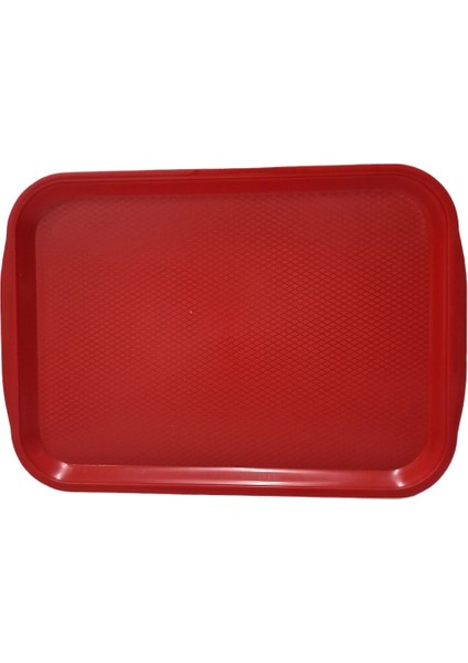 Abs Plastik Kırmızı Renk Servis Tepsisi 29*20CM indirimleri