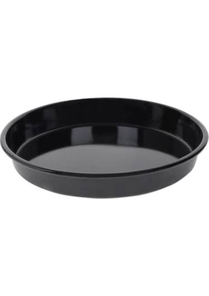 Fırın Tepsisi Yuvarlak Siyah Emaye 28 cm