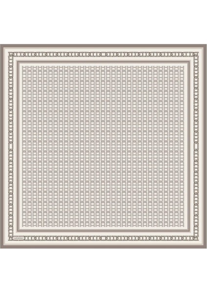 Desenli Saf Ipek Sura Eşarp 9301- 05
