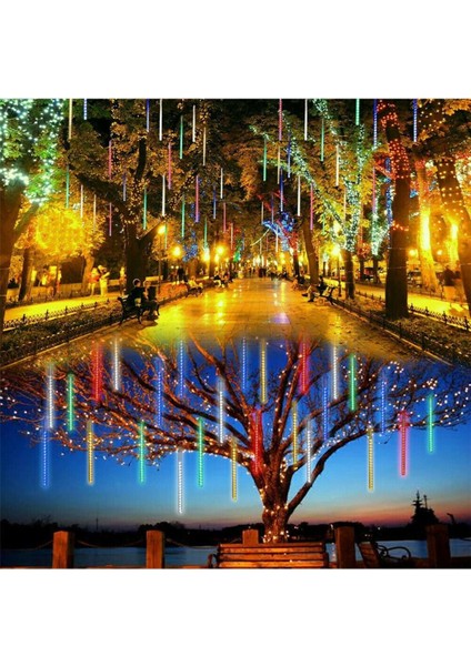 3.2m Meteor Kayan LED Rgb LED 8'li Iç Mekan ve Dış Mekan Bahçe Teras Yazlık Ev Ofis Dekor Süsleme