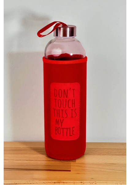 Sağlıklı Cam Matara 1000 ml Su Şişesi, Kılıflı 1lt Sporcu Matarası