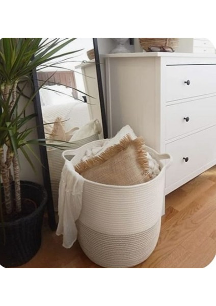 30*30 Dekoratif Sepet Saksılık