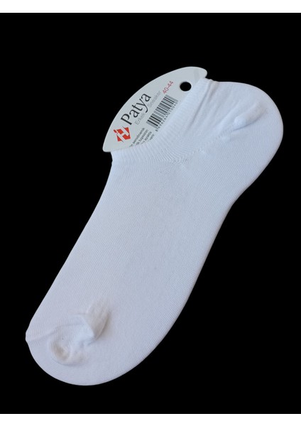 Erkek çorap 3'lü ekonomik paket sneaker soket beyaz yumuşak esnek ÇKB2-1