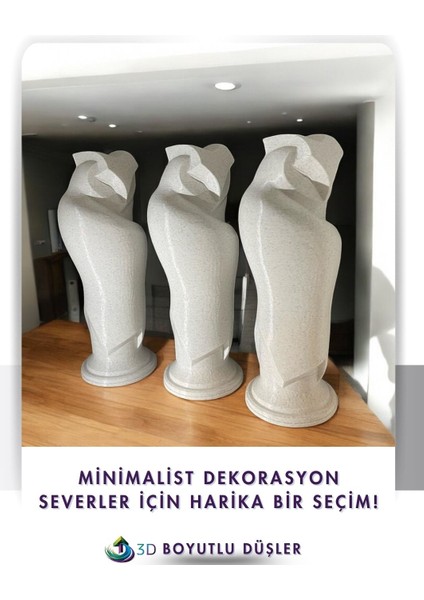 Baykuş -Mermer Desen - Dekoratif Obje - Biblo-Figür fiyatları
