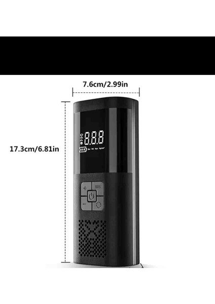 Tasınabilir Akıllı Kablosuz 150 Psi LED Işıklı Lastik Pompası