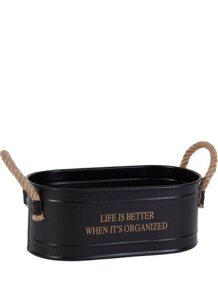 Sylvia Organizer Siyah 28 cm