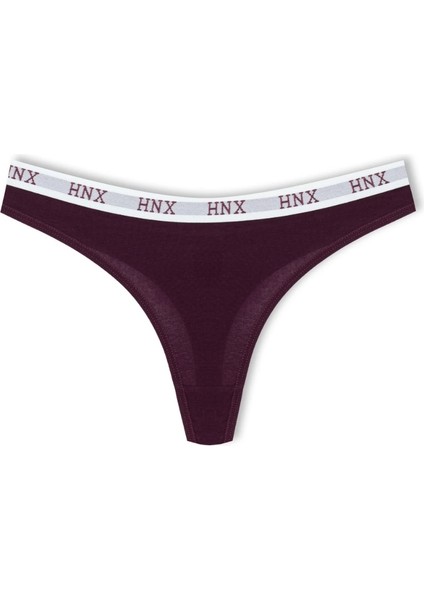 Beli Lastikli Pamuklu Kadın String Tanga Külot