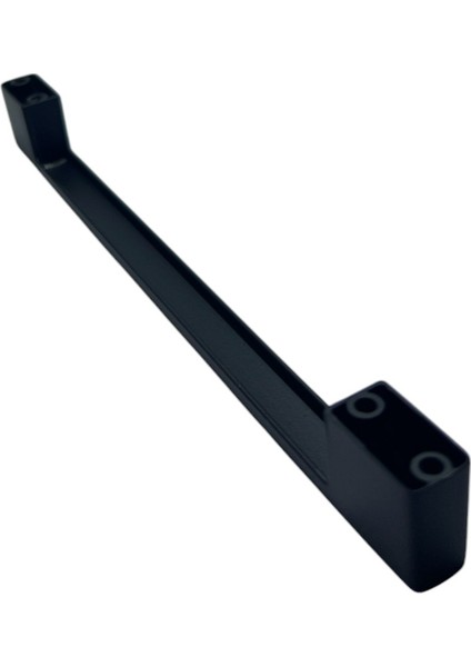 5 Adet Mobilya Mutfak Çekmece Kapak Kulbu Kale Model Siyah Mat Kulp (Zamak Metal)